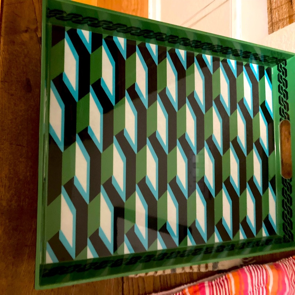 BNWT !! DVF x Target :: Melamine serving tray :: green - Diane von furstenberg